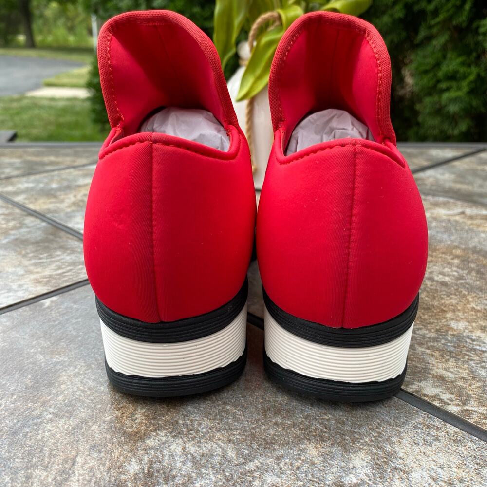 iRi WES I Neoprene Low Top Platform Sneaker Size EU 37 US 7 Red - Picture 8 of 14